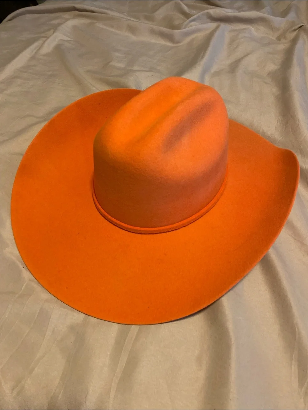 Serratelli Vibrant Orange Felt Cowboy Hat